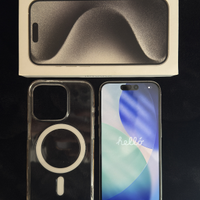 iPhone 15 pro 128GB titanio bianco + mag safe