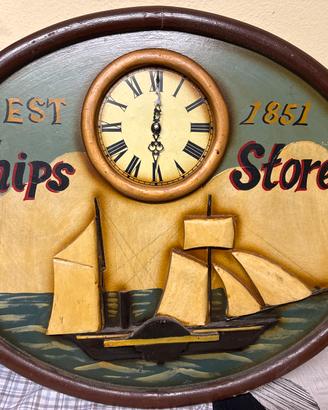 Grande orologio vintage stile nautico