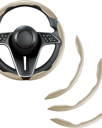 Coprivolante in Fibra Carbonio 3 Antiscivolo Beige