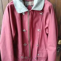Cappotto marinaio rosso vintage impermeabile
