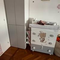 Armadio bimba/o + cassettone fasciatoio