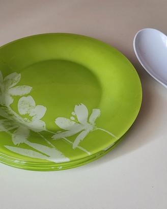 Set piattini + poggiaposate