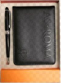 AS ROMA Set Penna & Block Notes