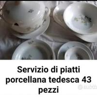servizio di piatti porcellana tedesca 43 pezzi 