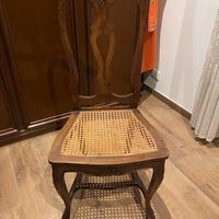 Sedia legno noce