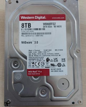WD RED PLUS 8TB NAS – DISCHI 2023