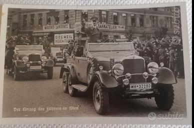 Cartolina fotografica del 1938 occupazione Vienna