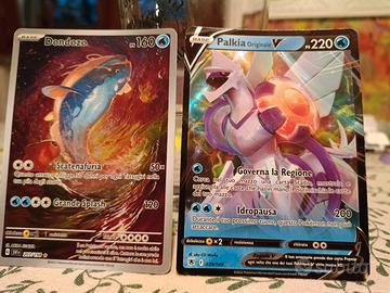 Lotto 2 carte Pokémon Dondozo e Palkia