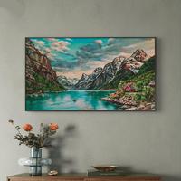 Quadro moderno con paesaggio di montagna