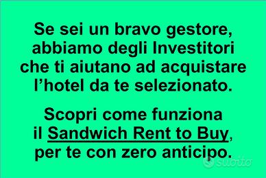 Acquista il tuo hotel preferito senza anticipo