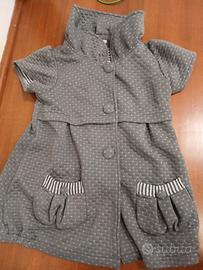 Vestito Lavana grigio trapuntato