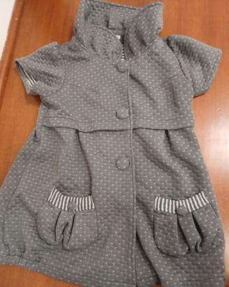 Vestito Lavana grigio trapuntato