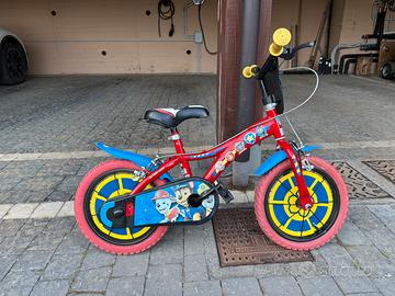 Bicicletta bambino paw patrol