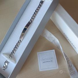 Bracciale argento uomo nuovo UNOAERRE 