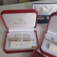 penne stilografiche e sfera in argento 