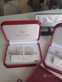 penne stilografiche e sfera in argento 