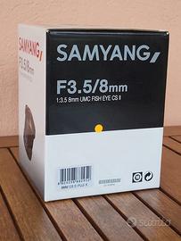 Obiettivo Samyang F3.5/8 mm UMC Fish EyeCSII
