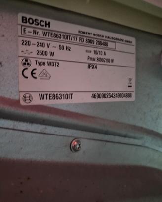 asciugatrice Bosch  8 kg