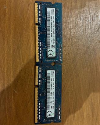 Coppia RAM SO-DIMM SK hynix 8GB (2x4GB) DDR3L 1600