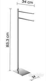 piantana porta asciugamani 