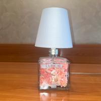 Lampada con bottiglia gin cubical kiss