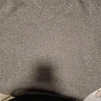 Maglione girocollo grigio ,uomo,100%lana,tg52