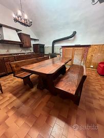 Cucina completa in cedro massello