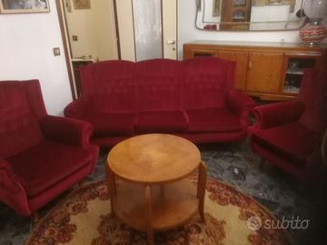 divano + 2 poltrone anni 50