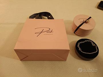 Braccialetto alta bigiotteria nuovo Pink