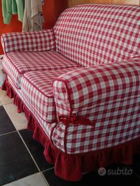 Divano biposto stile country