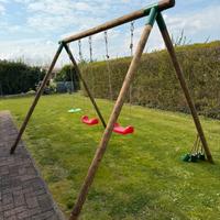 Altalena doppia in legno LITTLE TIKES