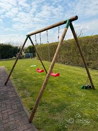 Altalena doppia in legno LITTLE TIKES