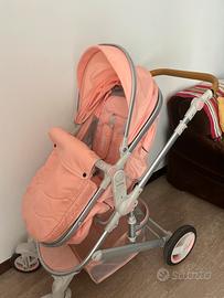 Trio passeggino rosa neonato