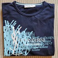 Yves Saint Laurent t-shirt uomo blu taglia XL
