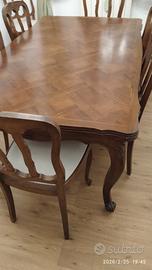 Tavolo provenzale con 8 sedie