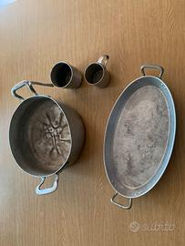 Pentole in alluminio vintage