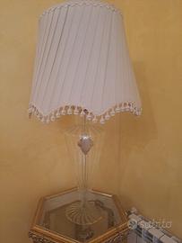 lume in vetro murano con placca d argento 
