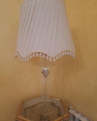 lume in vetro murano con placca d argento 