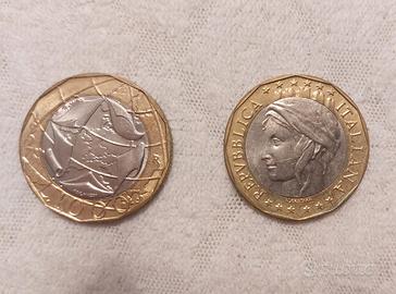 Moneta 1000 lire 1997 errore conio