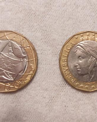 Moneta 1000 lire 1997 errore conio