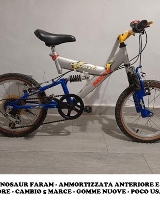 BICICLETTA PER BAMBINI MTB 16 DINOSAUR FARAM