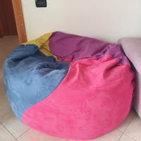 Poltrona sacco in velluto – 4 colori