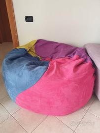 Poltrona sacco in velluto – 4 colori