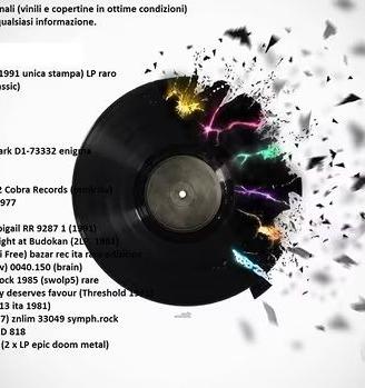 Dischi L.P. metal-prog-rock...rarità...