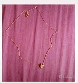 collana stella oro giallo 