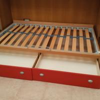 Letto 1P 1/2 con cassetti
