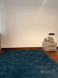 Tappeto Shaggy Moderno Blu Navy Scuro