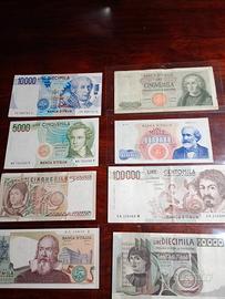 repubblica italiana 8 banconote 