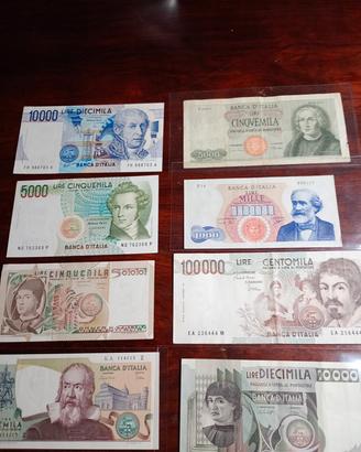 repubblica italiana 8 banconote 