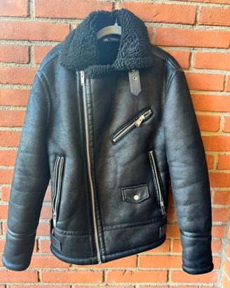 Giacca biker Zara nera uomo
